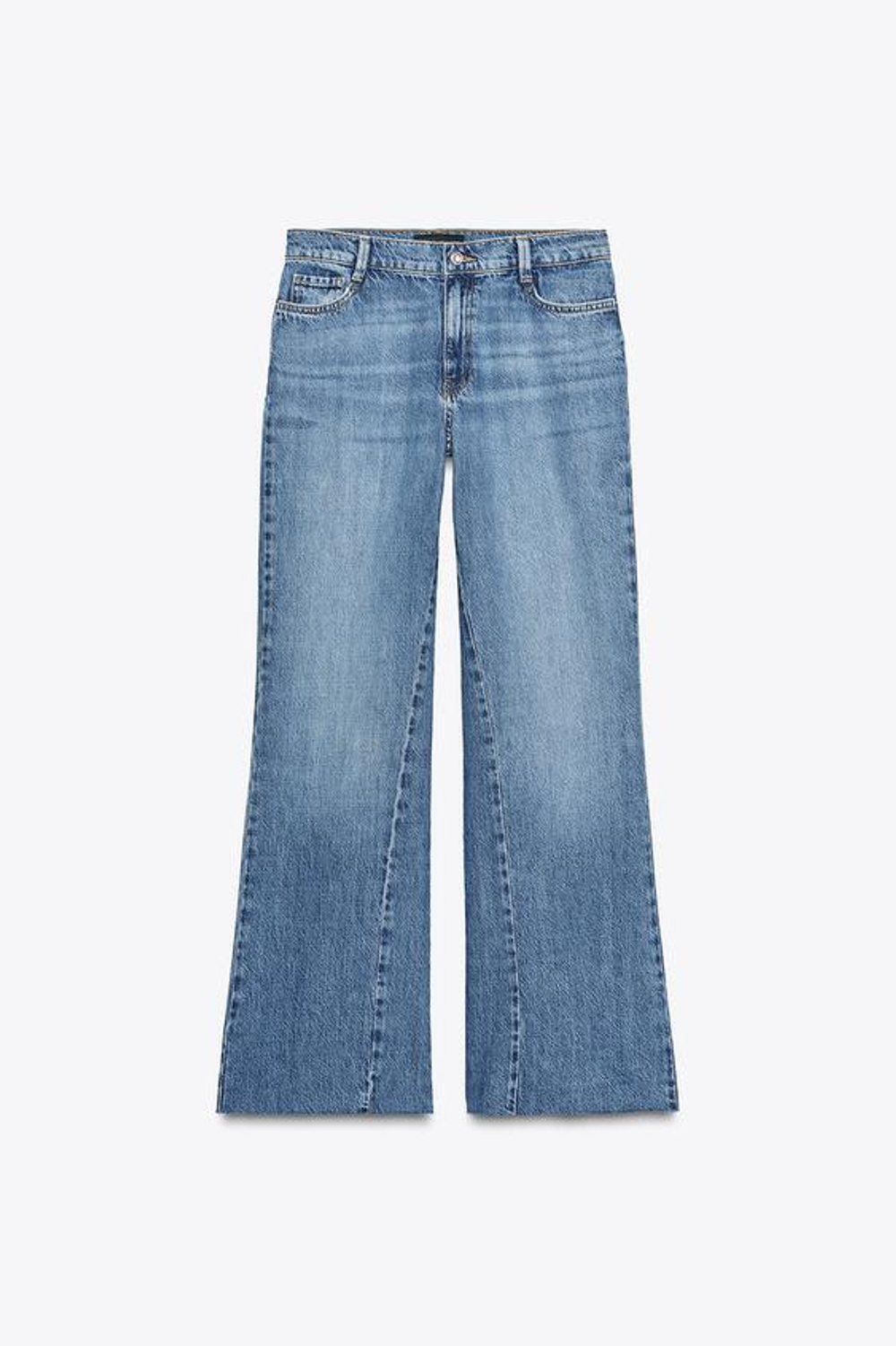 ZARA ДЖИНСЫ Z1975 WIDE LEG С ВЫСОКОЙ ПОСАДКОЙ, ИНДИГО