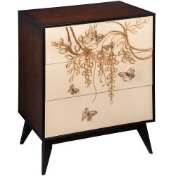 Ручка мебельная Бабочки 130 Айвори