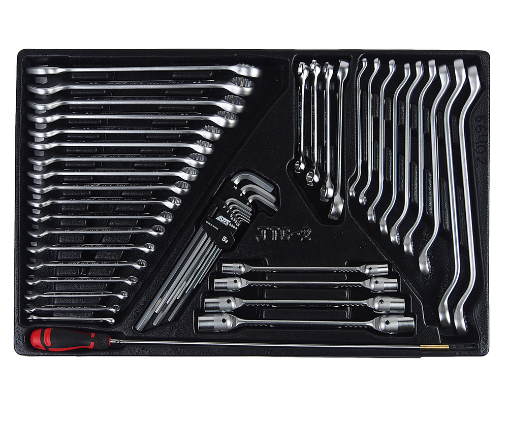 Набор инструментов для тележки инструментальной JTC-5640 (2-я секция) 45 предметов JTC