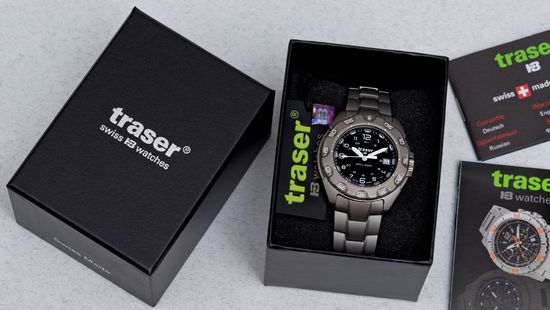Мужские швейцарские наручные часы Traser Special Force 100 105482 (каучук)