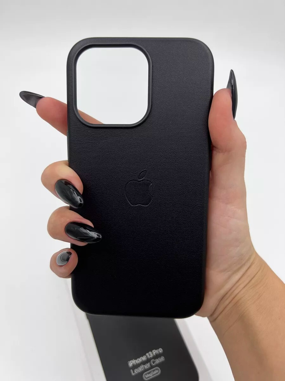 Кожаный чехол Leather Case iPhone 13 Pro, Black Черный