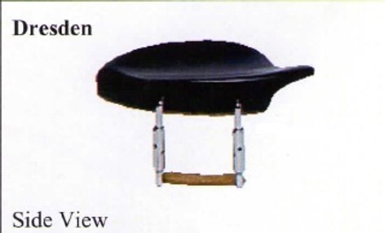 BC11Eu-4/4 Подбородник для альта, модель Dresden. Форма крепления - U. Материал - черное дер. WBO