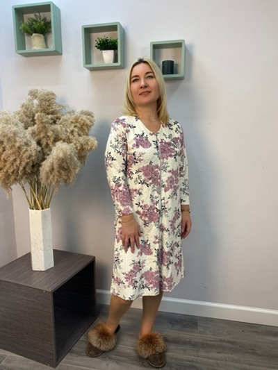 Халат женский "Х-5 В.П" молния (СТИЛЬ)