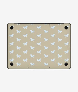 Виниловая наклейка PONY (бежевый) для MacBook