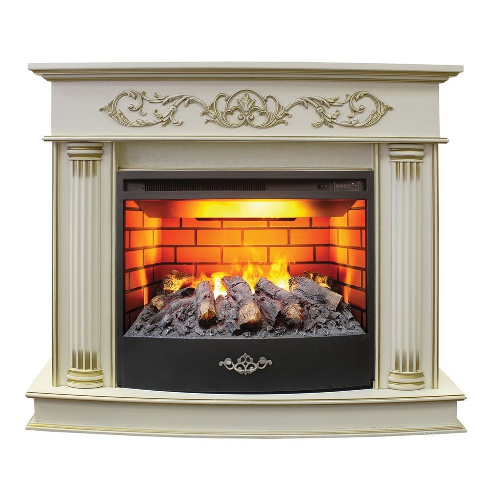 Электрокамин RealFlame Milano WT с очагом 3D Firestar 25,5