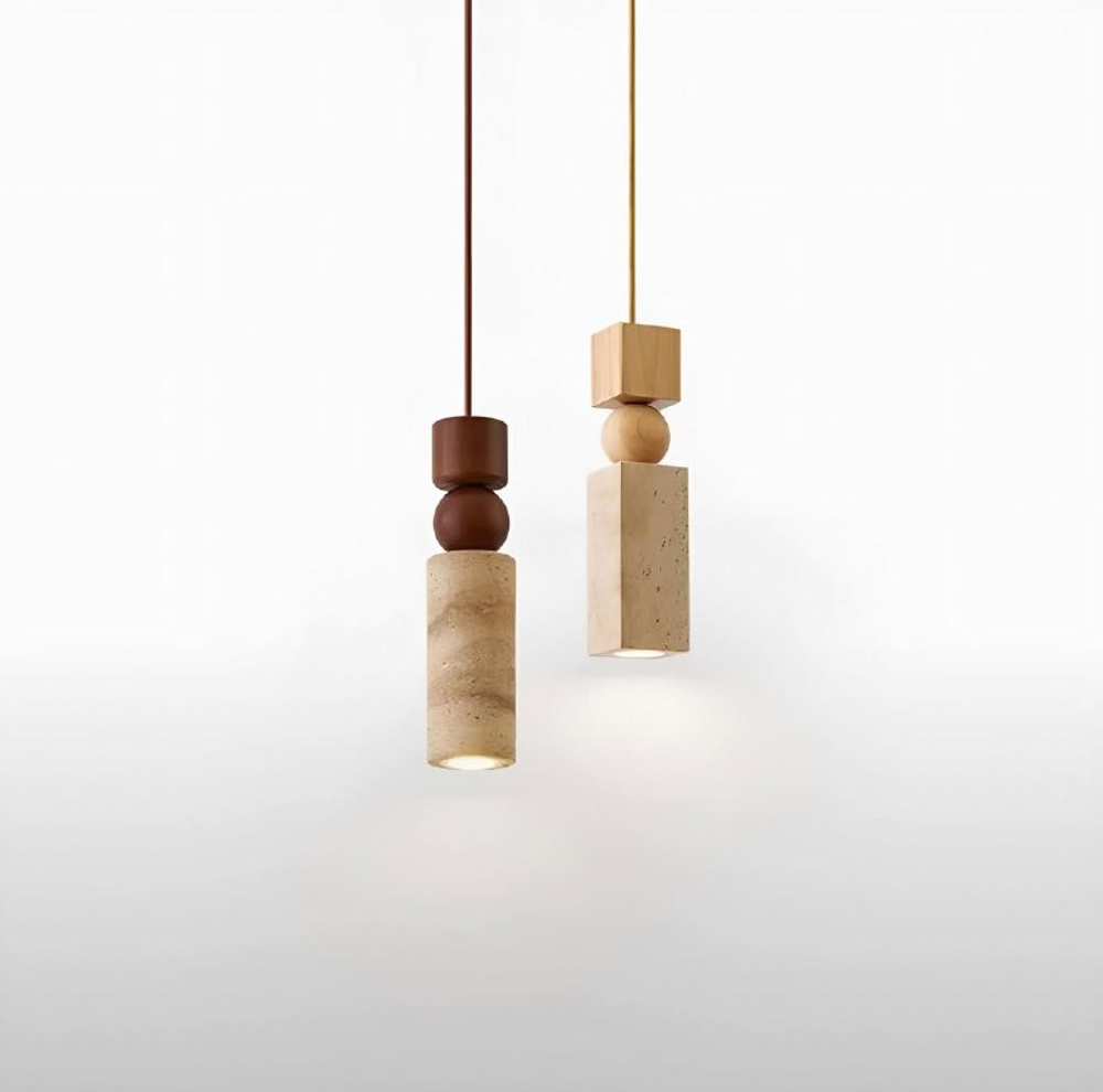 Подвесные светильники в стиле минимализм с природным акцентом.
