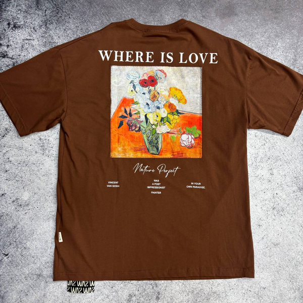 Футболка Saw Where Is Love brown