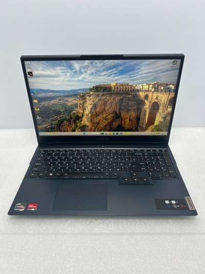 Ноутбук Lenovo Legion 5 15ACH6 (82JW001URU) 15.6"/AMD Ryzen 5 5600H/RAM 8 GB/SSD 512 GB/Nvidia RTX3050 4GB/1920x1080/IPS/Windows 10/Подсветка кл-ры: LED/черный. Состояние: Уценка/большой след. на матрице от клавиатуры/скол на топе/С1