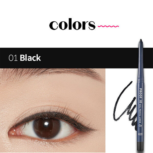 Гелевая подводка для глаз Etude Proof 10 Gel Pencil Liner #01 Black, 0.3г