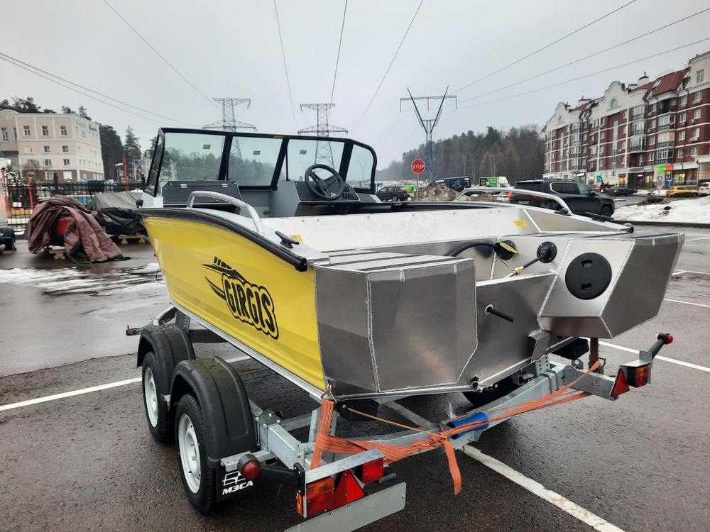Готовый комплект: лодка Girgis 440 Fish + Yamaha F50LETL. Новый.