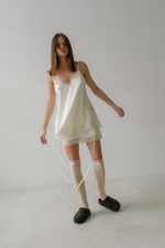 Топ шелк Асимметрия (шампань)