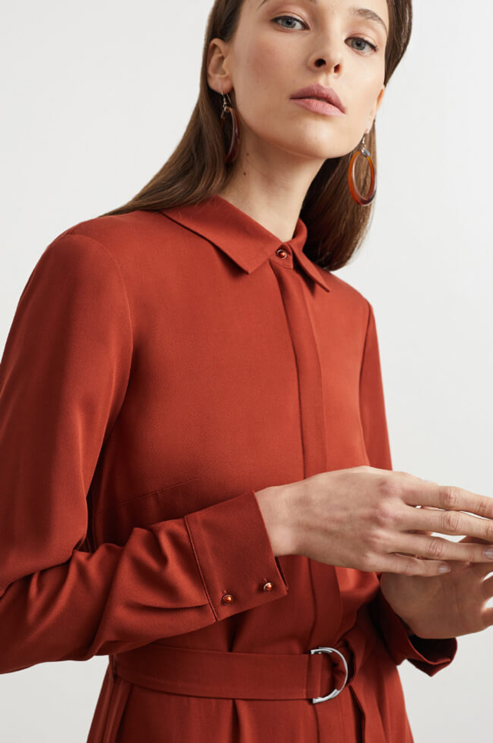 51199 Платье женское (красно-терракотовый)