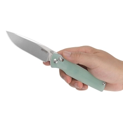 Нож складной SRM 258L-GC Terrier Stonewash (D2, Natural G10)