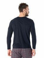 Футболка мужская с круглым вырезом темно-синий