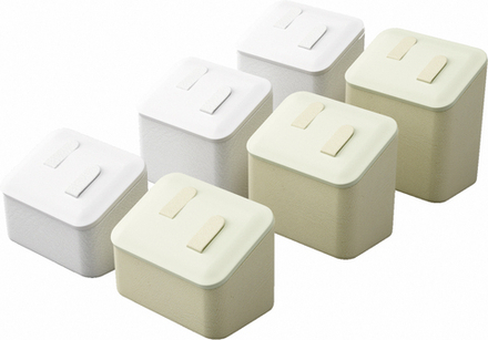 Набор подставок для 6 парных колец/2 вертикальных язычка/накладка/ф.№1 (ПЭТ карман)/Н-40,50,60 мм.