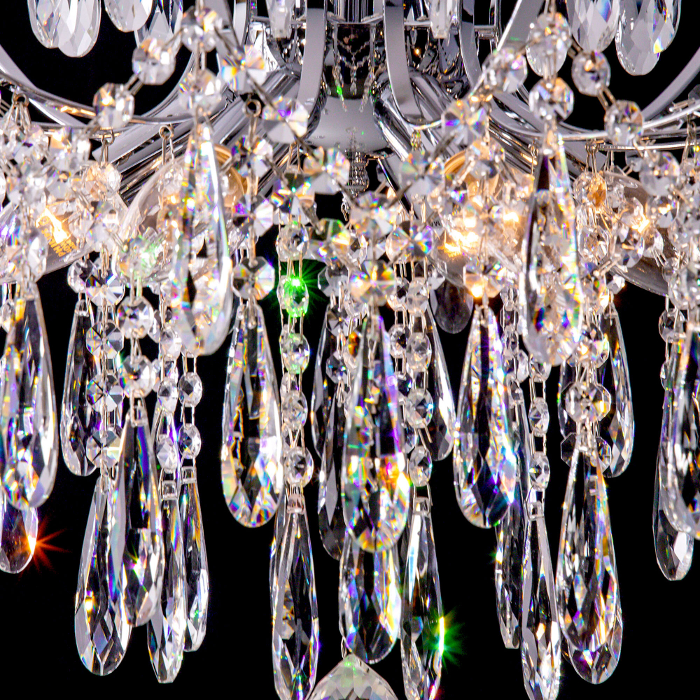 Citilux Селена CL302180 Люстра хрустальная Хром