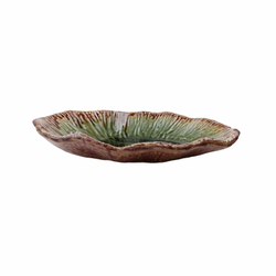 Тарелка для закусок 28х19см Roomers Tableware Dark green 284005-1