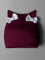 Шапка детская осенняя с ушками