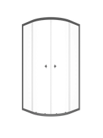 Душевая Ширма Triton Альфа-Графит 100х100