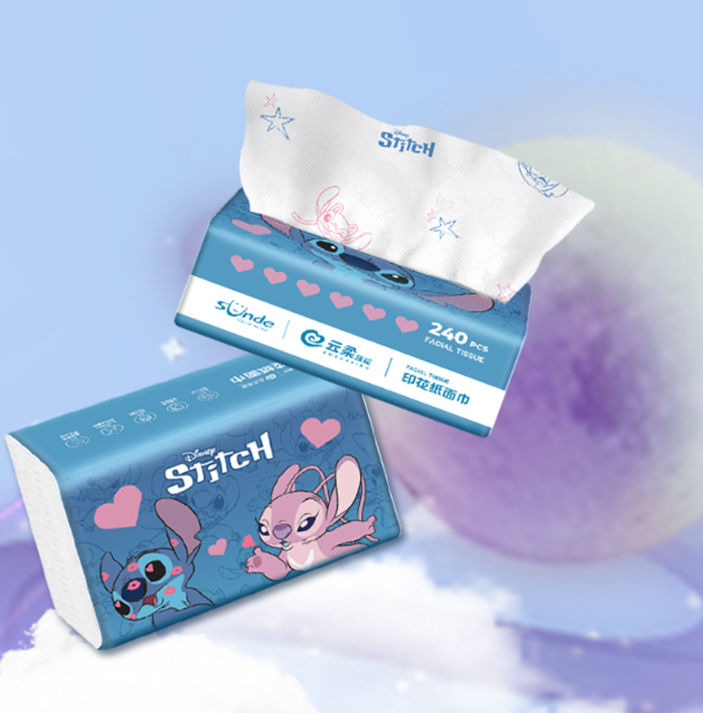 Бумажные салфетки &quot;Disney Stitch&quot;, 240 шт