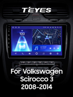 Teyes CC2 Plus 9"для Volkswagen Scirocco Mk3 2008-2014