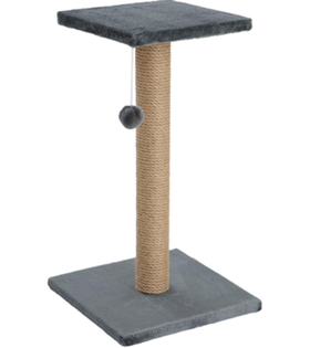 Когтеточка Столбик с площадкой, Джут 30*30*56 КД-8 Серый (PerseiLine)
