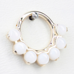 Tiara large with natural stones