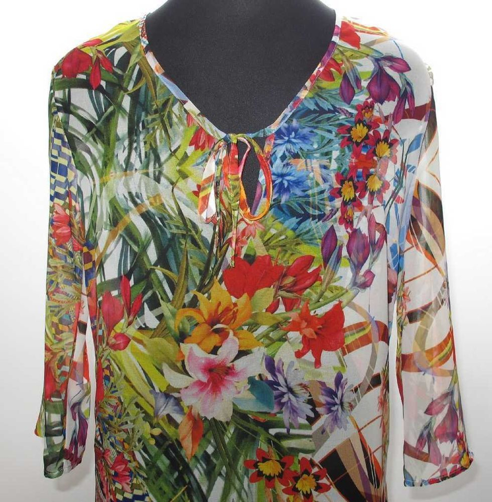 Туника женская Furstenberg Flower Jungle Германия ткань