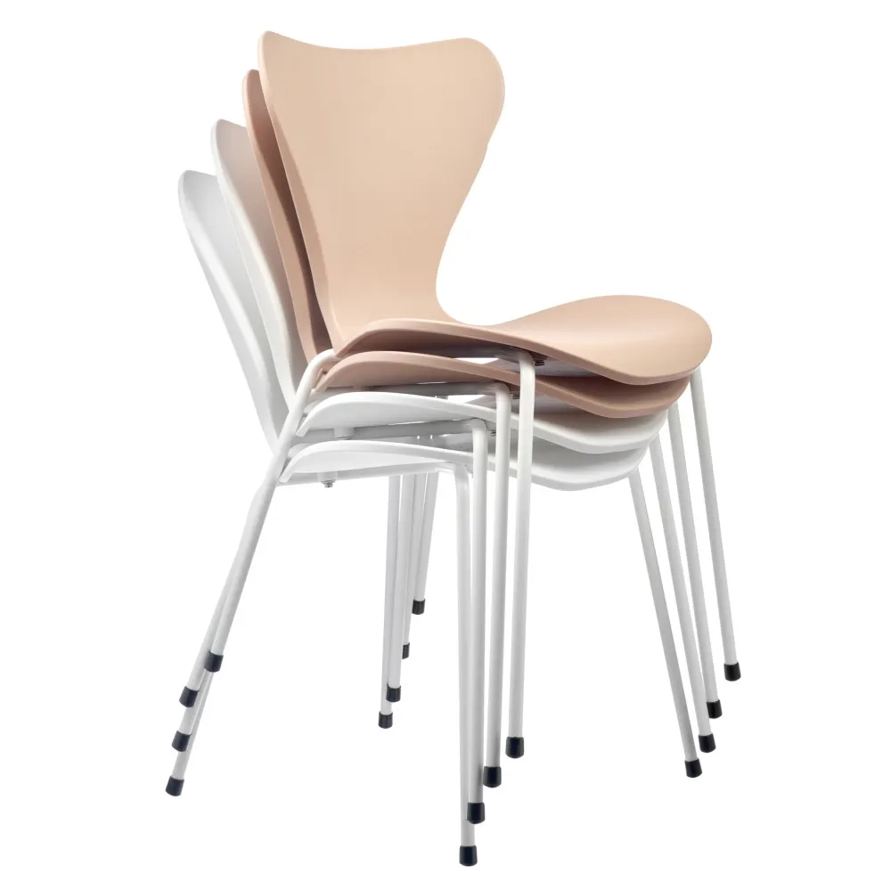 Комплект из 2-х стульев Bradex Home Seven Style белый с белыми ножками