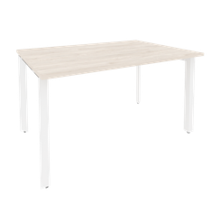 Onix Стол переговорный O.MP-PRG-1.3 Денвер Светлый/Металл Белый 1380*980*750