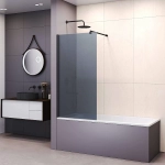 Шторка для ванны RGW Screens SC-051-B 60 351105106-34 стекло тонированное/профиль черный