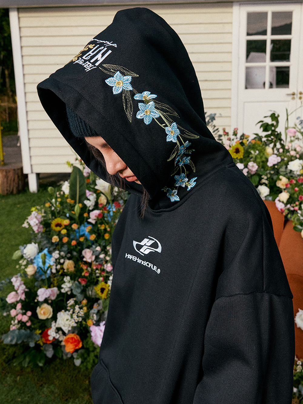 Худи HARSHandCRUEL "Hood Flowers" Oversized Hoodie
