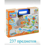 Конструктор мозаика с шуруповёртом 237 деталей Creative mosaic 4в1