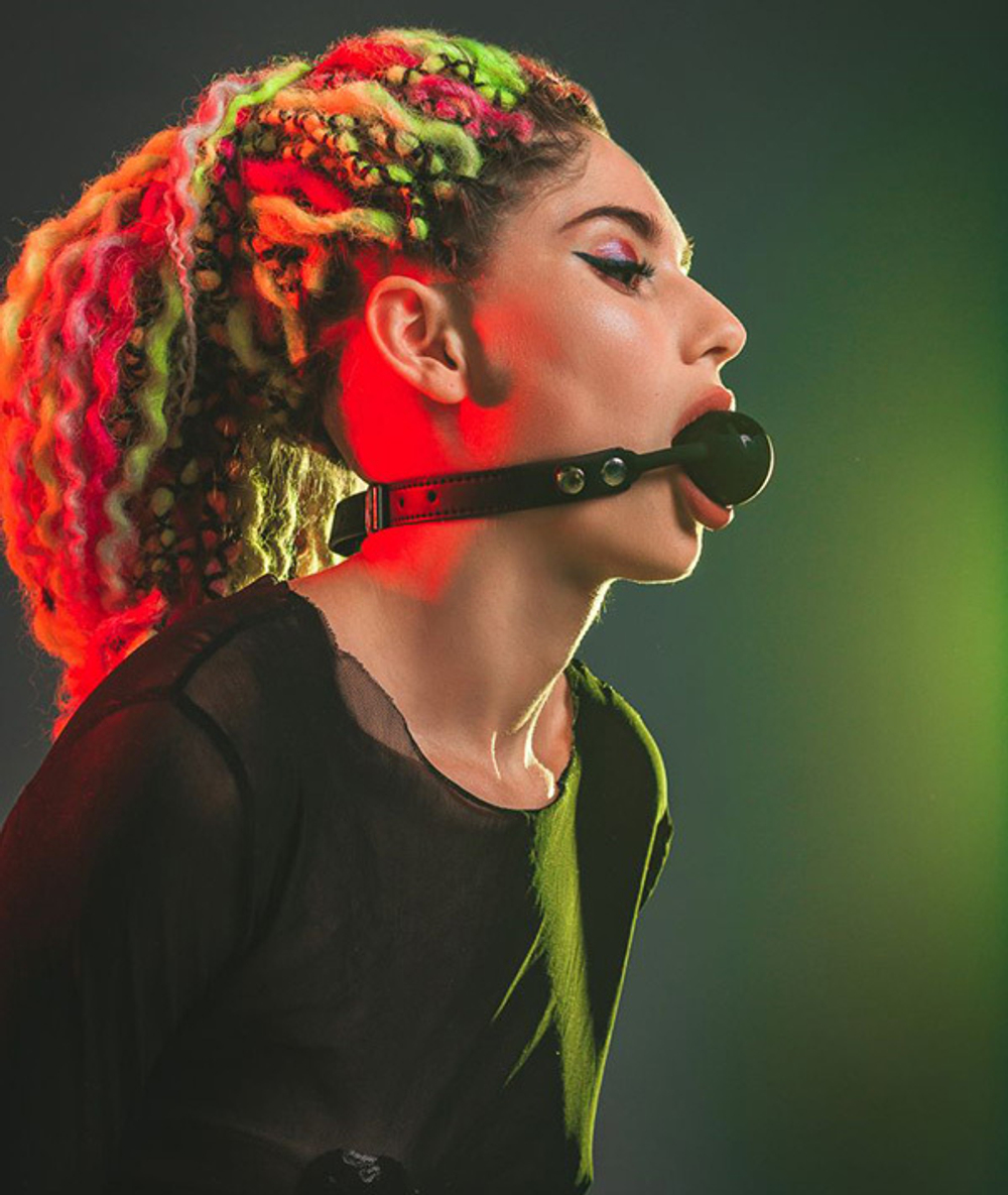 Черный силиконовый кляп-шар 4см Lola Games Party Hard Dolce Vita 1148-01lola