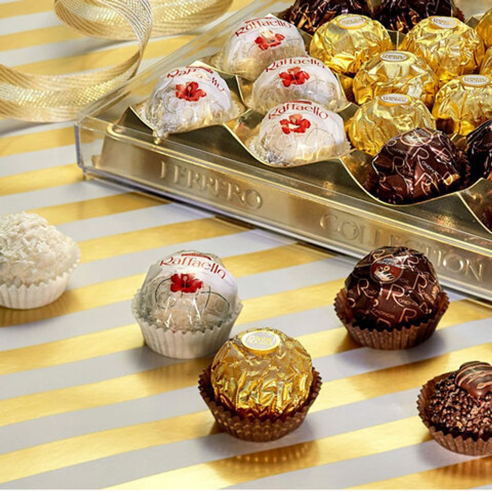 Набор конфет FERRERO "Collection", Ассорти из 3 вкусов с RAFFAELLO, 269,4 г, 9020000000556