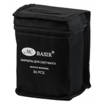 Маркер для скетчинга, двусторонние, Basir, четырёхгранные, 15 мм, спиртовые, 36 шт