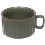 Чайная пара «Вива» (кружка 240мл, блюдце, ложка) зеленый