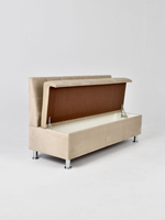 Стильный компактный диван Фабрики ОНИКС из практичного и износостойкого материала с оригинальным дизайном, вместительным ящиком для хранения, мягким наполнителем для дома, дачи и офиса