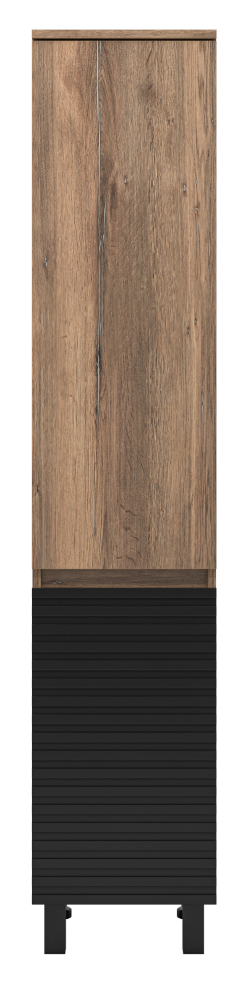 Шкаф - пенал Brevita Dakota 35 универсальный правый (черный)