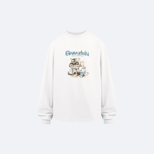 Лонгслив Called a Garment Garazhiki (white) артикул: - купить в магазине Дайс