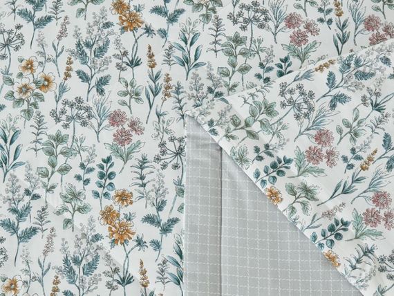 Комплект с летним одеялом Asabella 2223 печатный сатин