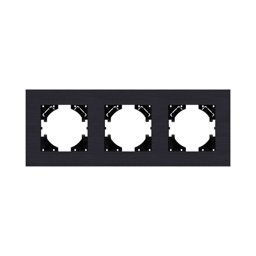 Рамка 3-постовая, черный Kollinger Reflex AL RA3BK