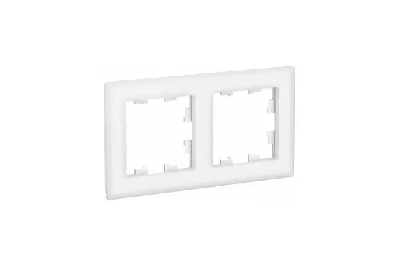 Рамка Systeme Electric ATLASDESIGN Nature 2 постовая стекло белая 38683