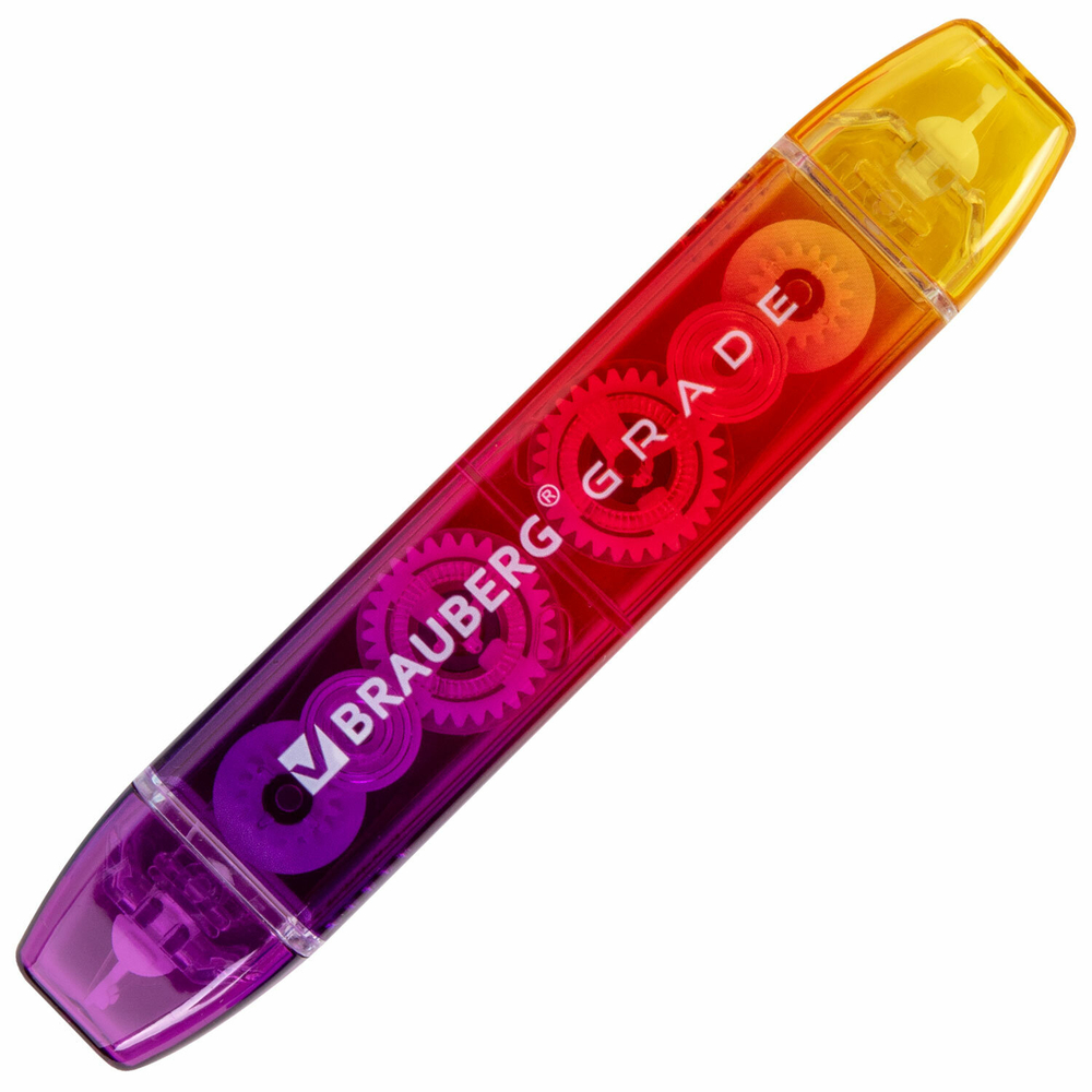 Корректирующая лента двусторонняя 5 мм x 10 м, BRAUBERG «Grade», ассорти, 2 упаковки.