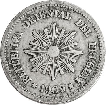 2 сентесимо 1909 Уругвай
