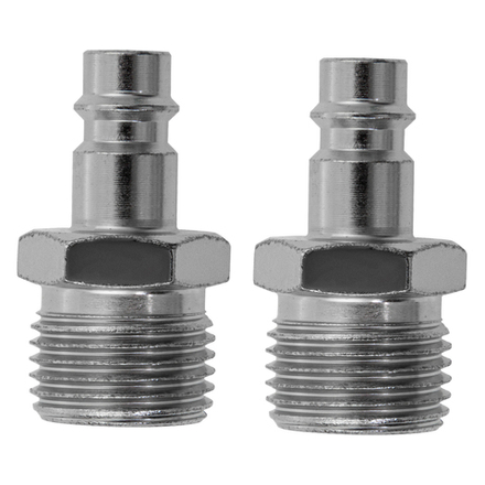 Ниппель универсальный быстросъемный ("папа") внешняя резьба 1/2, 2 шт, Stels