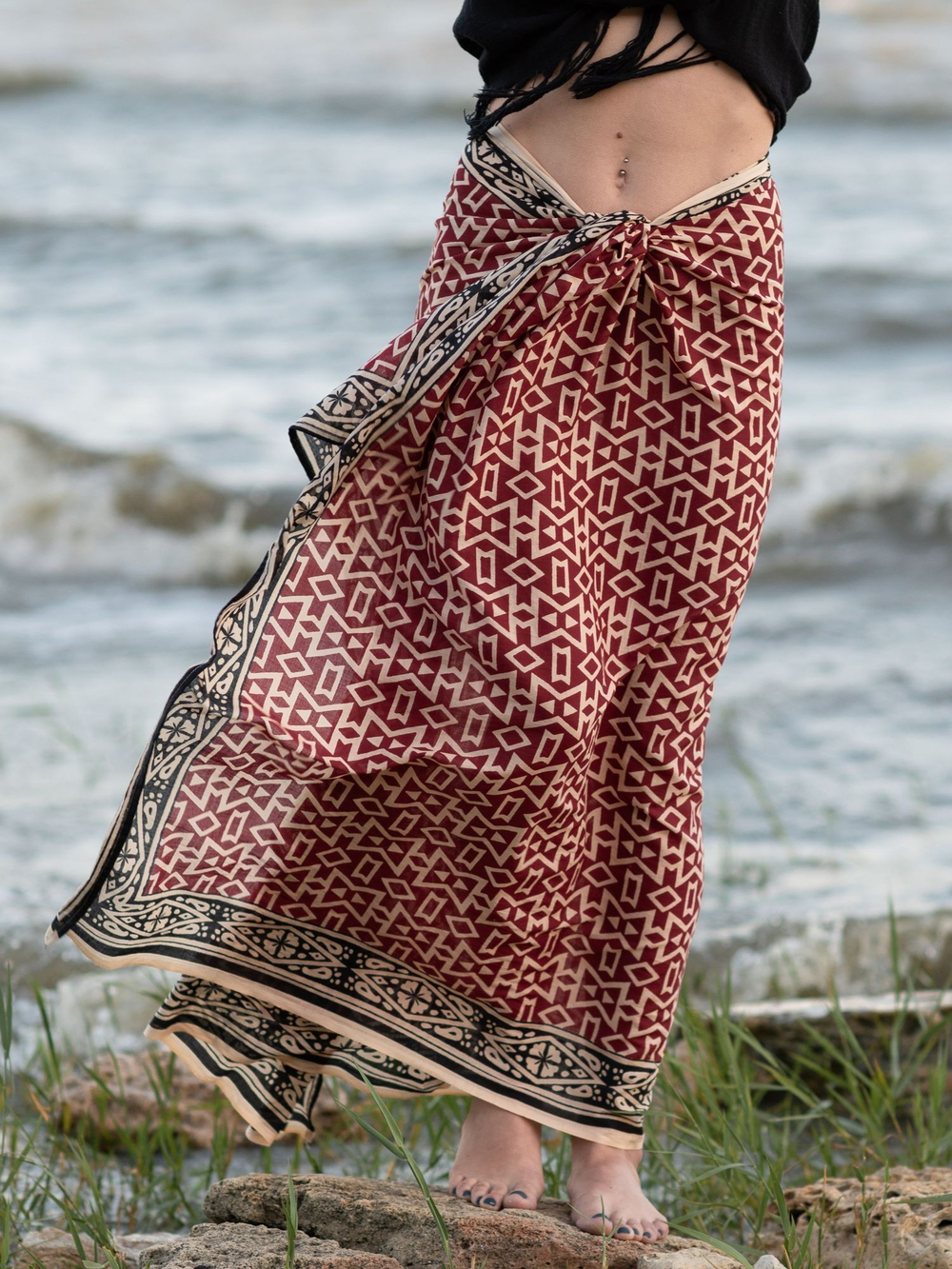 Легкий шарф-платок