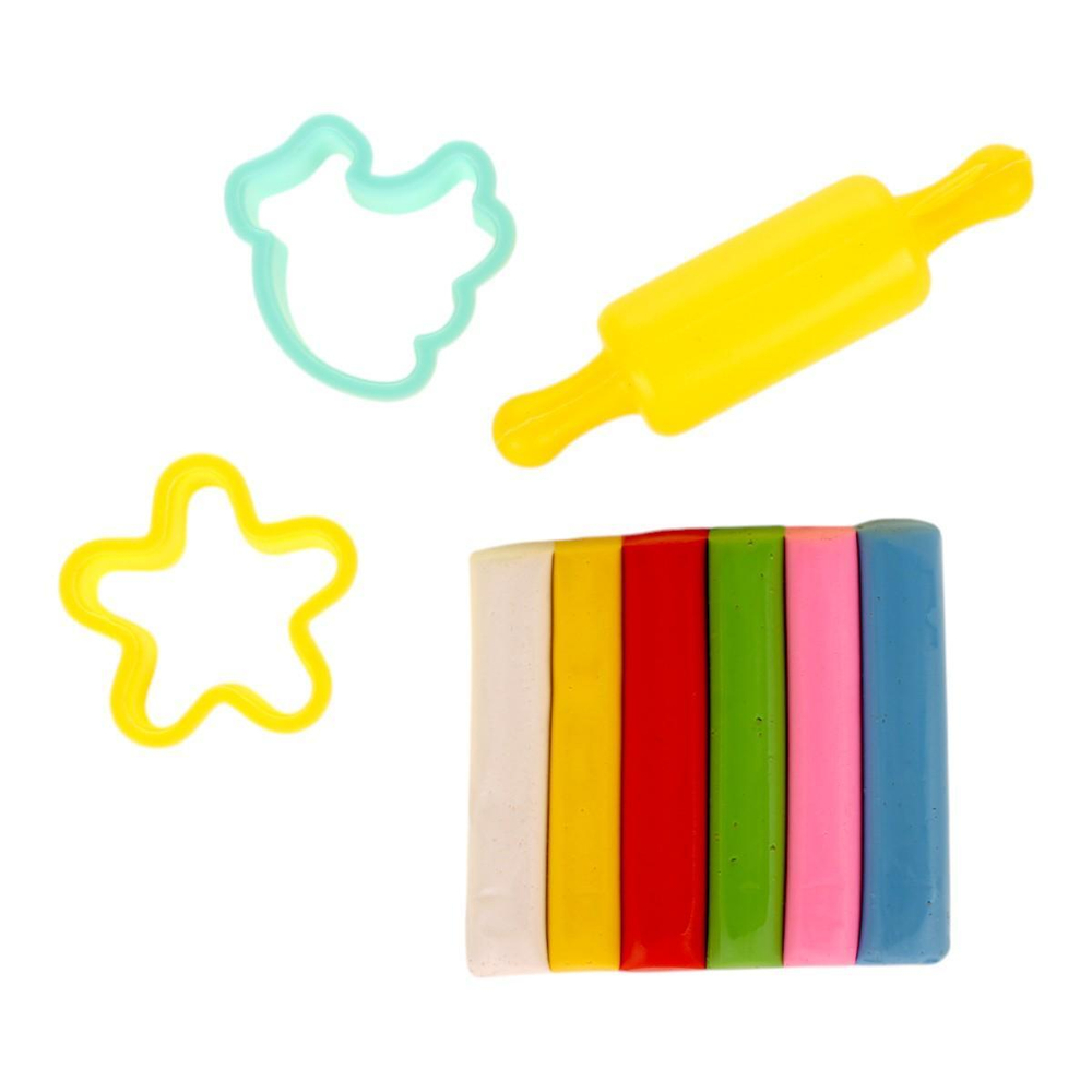 Тесто для лепки на блистере 2 формочек + скалка, C-42210