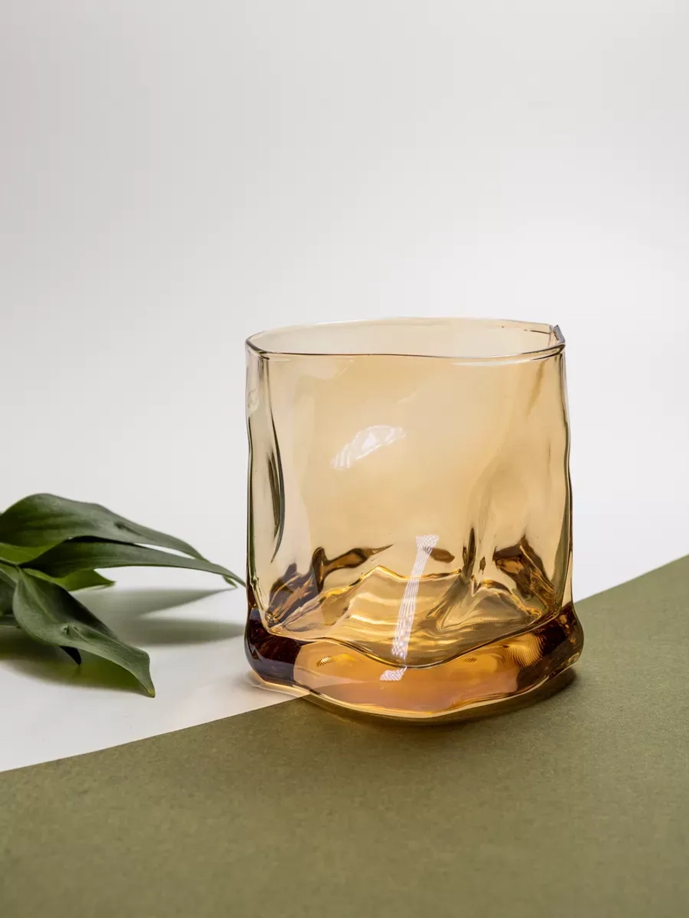 Набор изогнутых бокалов для виски, оранжевый, 300 мл, 6 шт