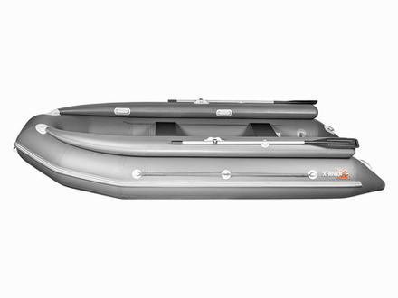 Лодка ПВХ X-River Rocky 415 НДВД + усиленное дно и баллон + Фальшборт